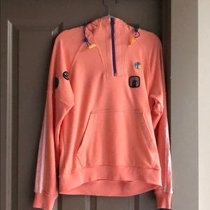 Adidas x Pharrell Williams Stripe sleeved hoodie